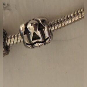 Silver Pumpkin Charm Bracelet Pandora retired